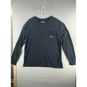 Hooey Men's Long Sleeve Pocket T-Shirt Black Logo Western Casual XL